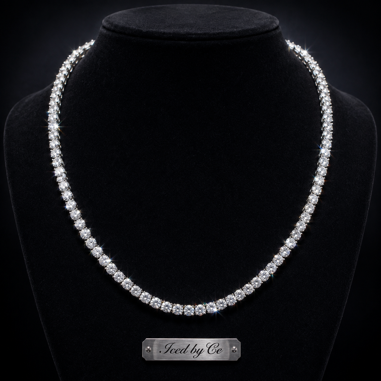 VVS Moissanite Tennis Necklace